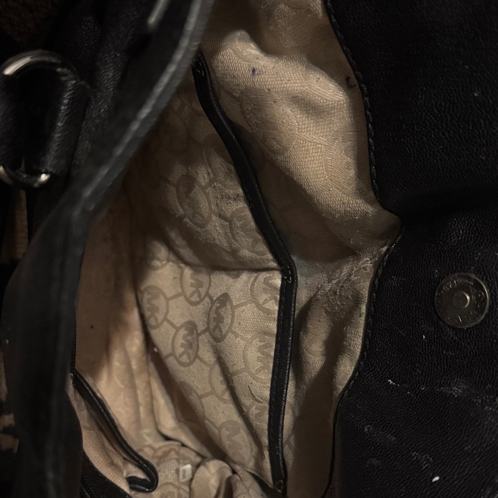 Michael Kors Black Leather Tote Bag - Picture 6 of 7